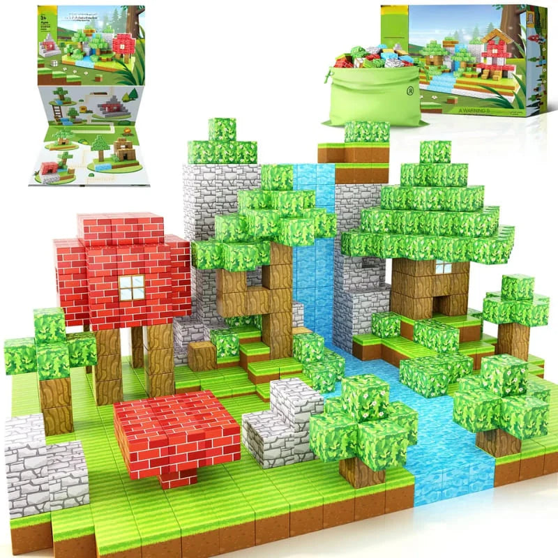 Bloco magnéticos Minecraft - ÚLTIMO DIA COM PREÇO DE BLACK FRIDAY E FRETE GRÁTIS!